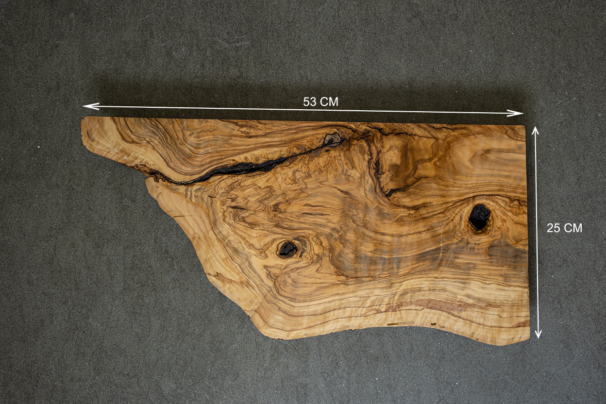 Plan de vasque en bois d'olivier