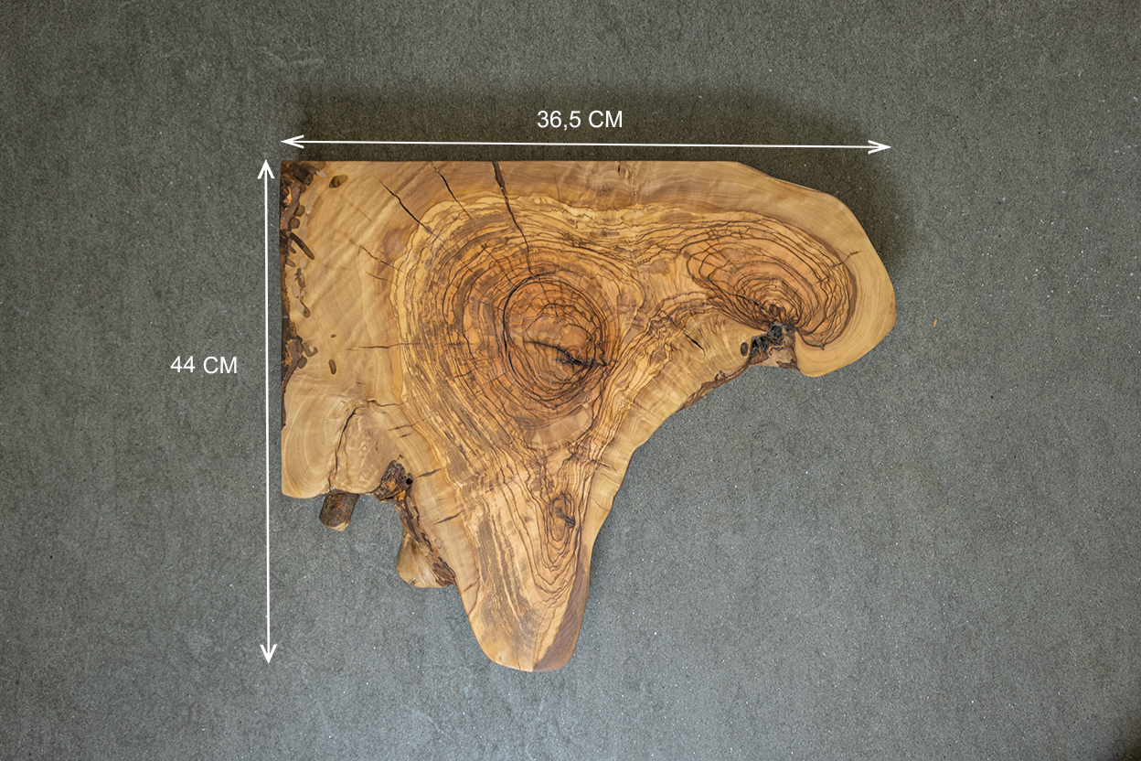 Plan de vasque en bois d'olivier
