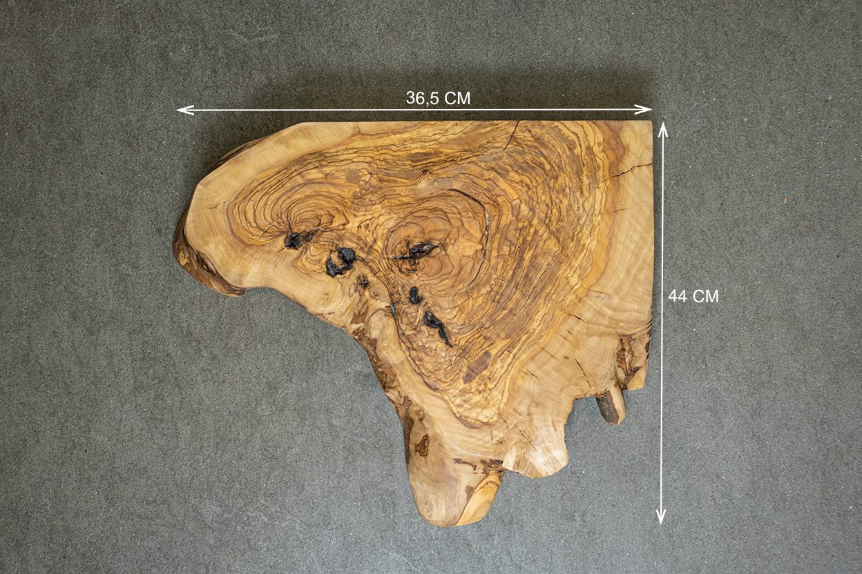 Plan de vasque en bois d'olivier