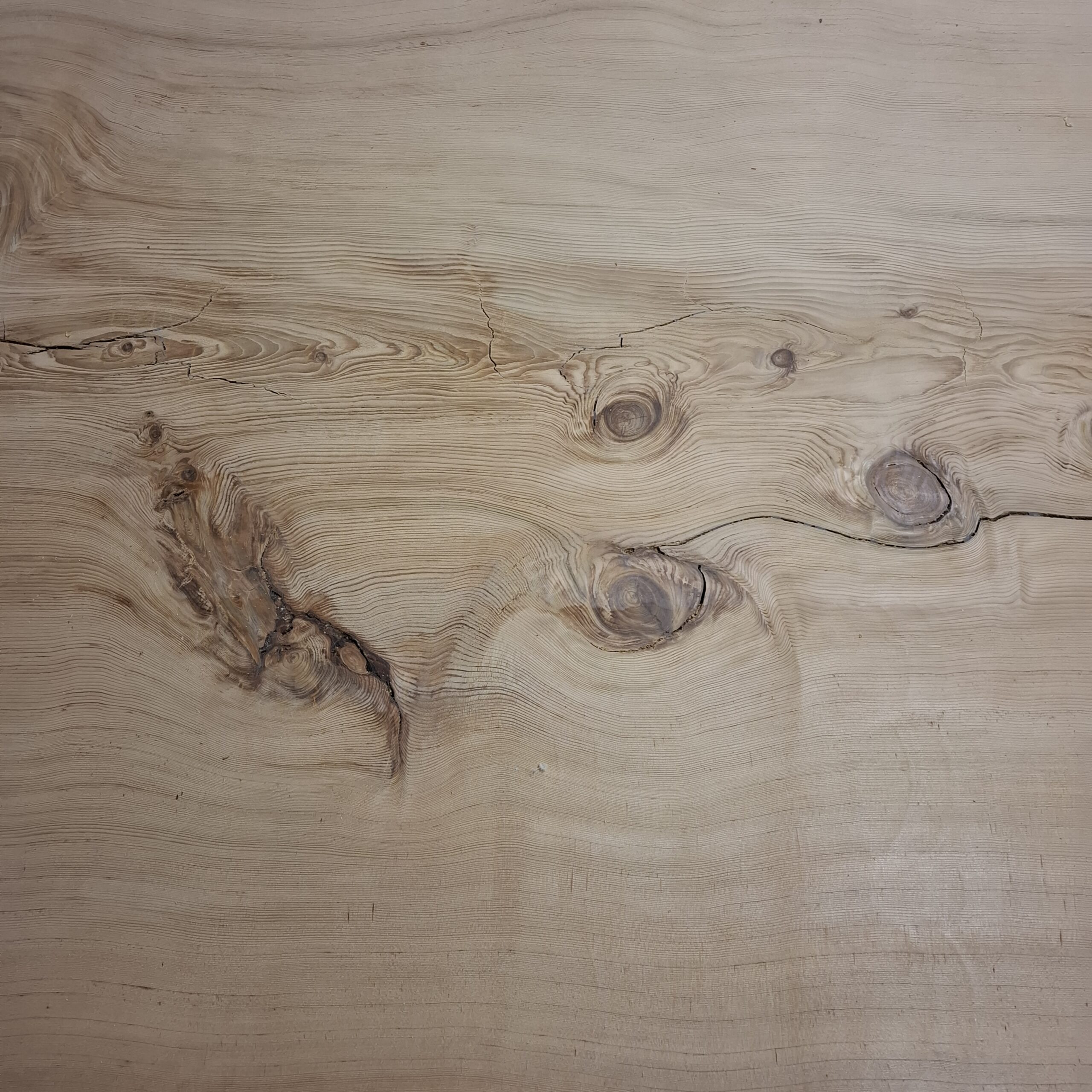 Table bord naturel / Table à manger en bois de cèdre de trois mètres