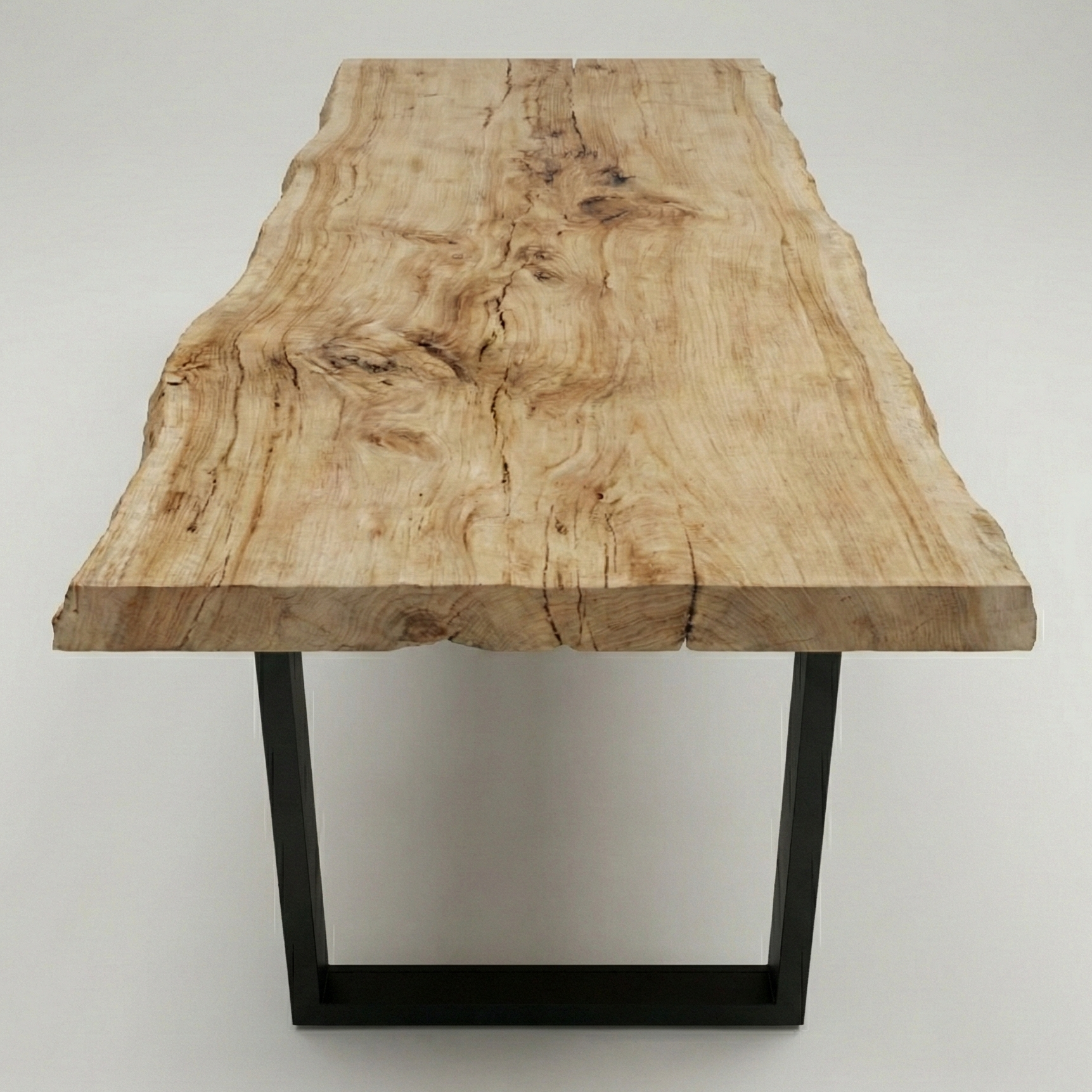 Table bord naturel / Table à manger en bois de cèdre de trois mètres